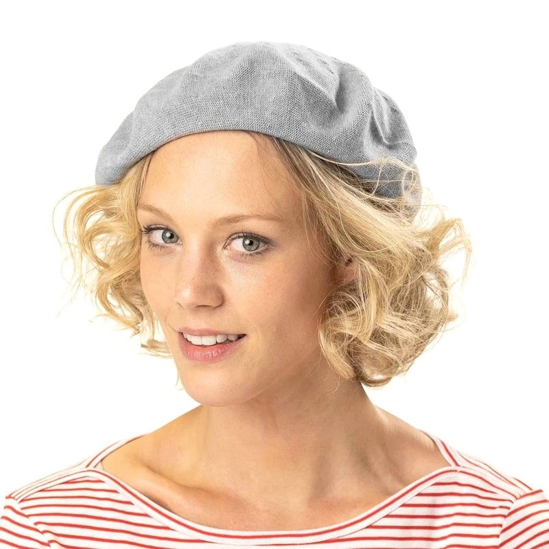 Rolled Edge Summer Beret Seeberger women´s beret summer beanie (One