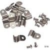 5/16 Stainless Steel Single Line Clamps, Pack of 12