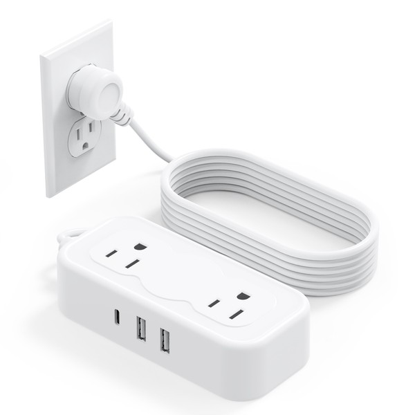 Surge Protector Power Strip 5 Outlets 3 USB (1 USB