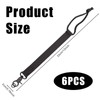 6pcs Snowboard Leashes, 13 Inch Long Snowboard Binding Straps Snowboard
