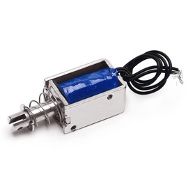 Fielect 1 Pieza JF-1039-12V Electroimán DC Solenoide 20x26x 39 mm 25N Succión Succiónde (largo x ancho x alto) 0.4A 4.8W marco abierto para máquinas expendedoras, equipos de transporte, electrodomésticos de oficina