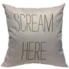 VERSUSWOLF Throw Pillow Covers Bedroom Scream Here Humor Face Plant