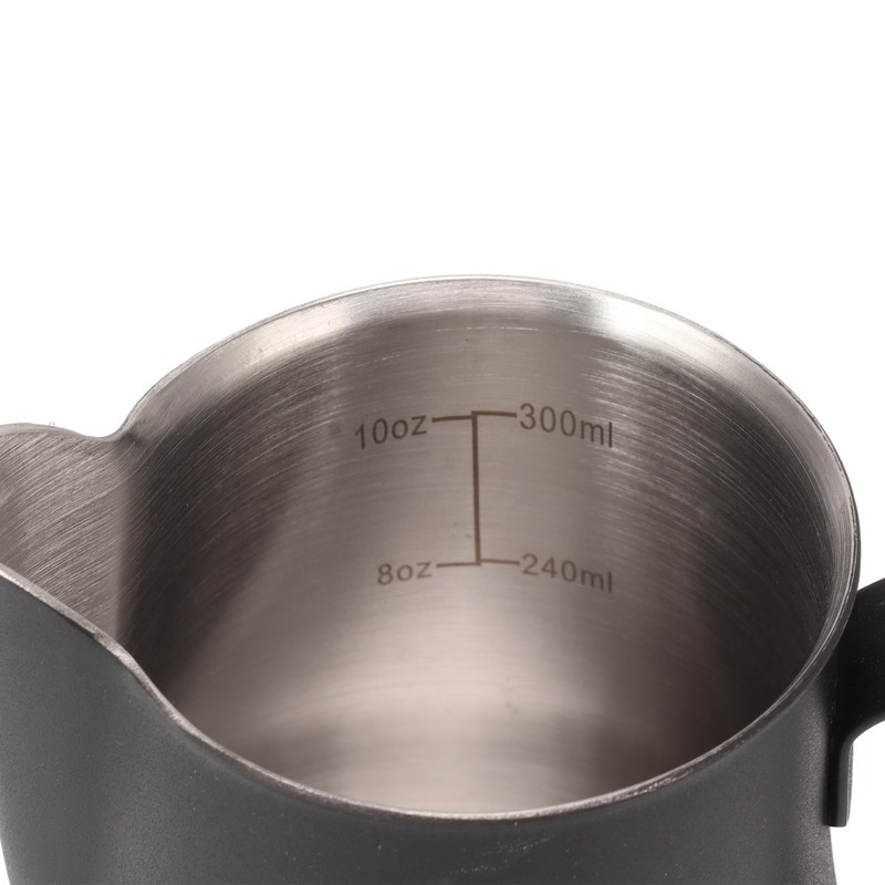 Milk Pitcher Cup 304 Stainless Steel Spout Mouth Scale Coffee
