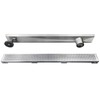 Neodrain 36-Inch Offset Side Outlet Linear Shower Drain with Quadrato