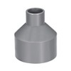 sourcing map PVC DWV Reducing Coupling Schedule 40 Gray 32mm