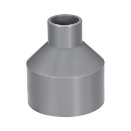 sourcing map PVC DWV Reducing Coupling Schedule 40 Gray 32mm x 75mm Socket