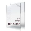 KLEAMLON KLEAMLON Plexiglass Sheets 18X24 1/4 Inch Thick,Glass Panels Cut