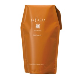 La CASTA Aroma Beauty Salon Hair Soap 21 (Shampoo), For Care for Damaged Hair, Use the Power of Plants, For Smooth and Moisturizing, Glossy Hair, Refill, 20.3 fl oz (600 ml)