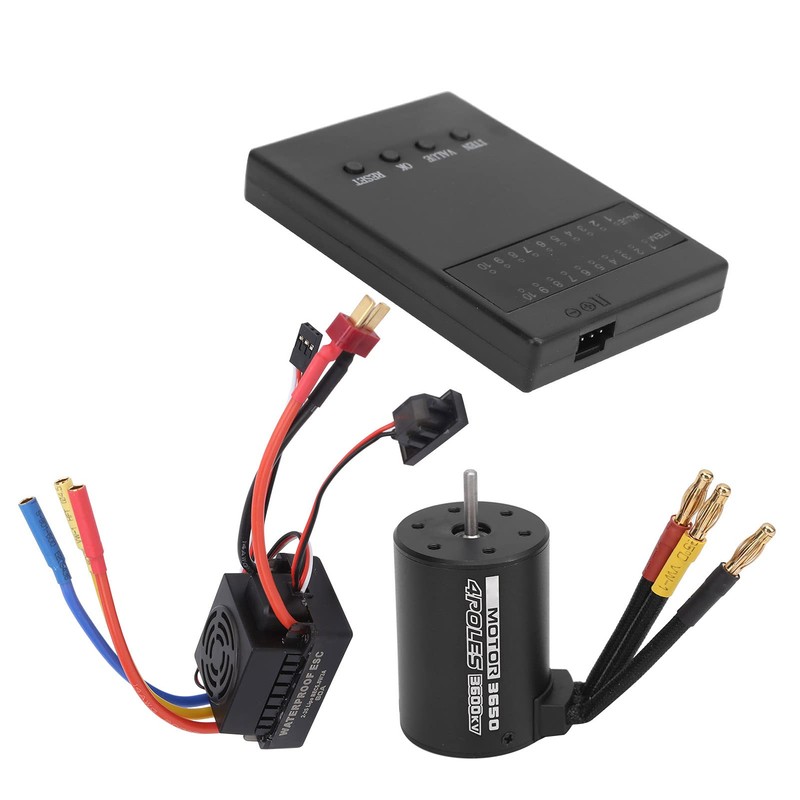 Reliable 3650 3600KV Brushless Motor 60A ESC Programmer Card Kit