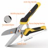 2PCS Scissors All Purpose, Tin Snips for Cutting Metal Sheet,