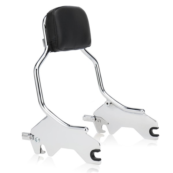MoKitDora Holdfast Sissy Bar 14" Passenger Detachable Backrest Compatible with