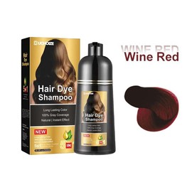 UCHOIZE Unisex Hair Color Shampoo Instant 5 in 1 +99% Gray Hair Coverage - herbal essence shampoo,better 3 in 1 dye shampoo - Color: Wine Red, Specification: 100ml