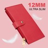 Travelambo RFID Wallet Women Large Size Bifold Multi Card Wallet