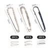 Pack of 6 Safety Pins, Diamond Brooches, Pearl Brooches for