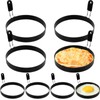 Stainless Steel Egg Rings - 8 Pack- Including 4 Pcs
