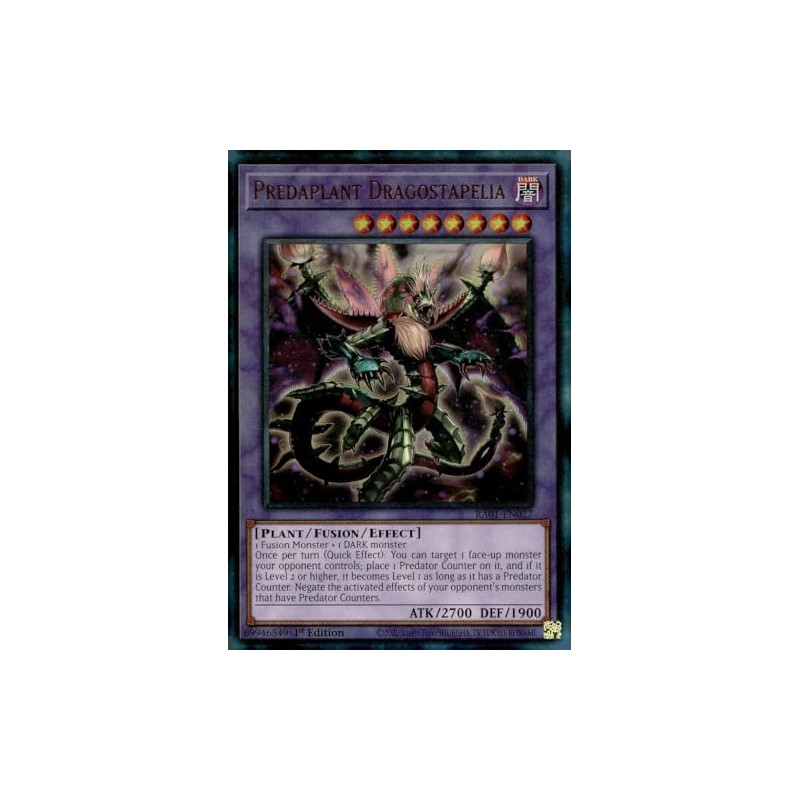 Predaplant Dragostapelia (PUR) - RA01-EN027 - Prismatic Ultimate Rare -