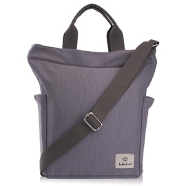 Wenter.S Canvas Shoulder Bag, Large School Bag for Women, Practical Work Bag, Canvas Bag for Hanging Tickled Red, grey