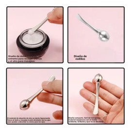 Mini Espátula Cosmética 4 Pzs Cuchara De Belleza