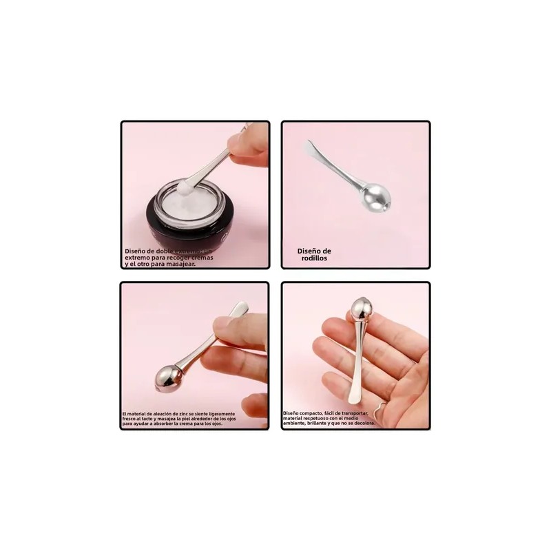 Mini Espátula Cosmética 4 Pzs Cuchara De Belleza