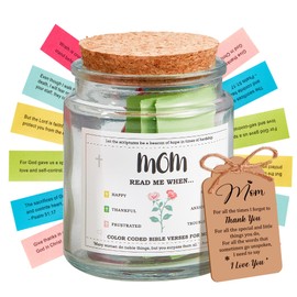 Bible Verse Jar Christmas Gifts for Mom Stocking Stuffers for Women Birthday Gifts for Mom from Daughter Son Christian Gift for Women Mothers Day Gift Anniversary Valentines Day for Her Wife Grandma