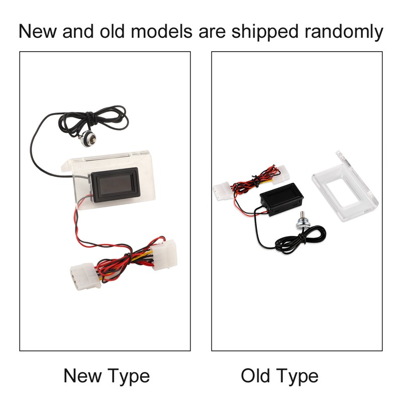 PC Computer Water Cooling Temperature Detector Dial Thermometer LCD Screen