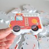 Buddy & Barney Colour Changing Bath Stickers Mucky Trucks -