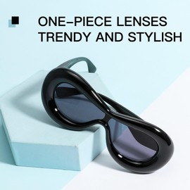 Cyxus 1134 Women's Sunglasses, UV Protection, Cute, Lightweight Design, For Fishing, Driving, Climbing, Travel, Sports, Stylish, 01-black