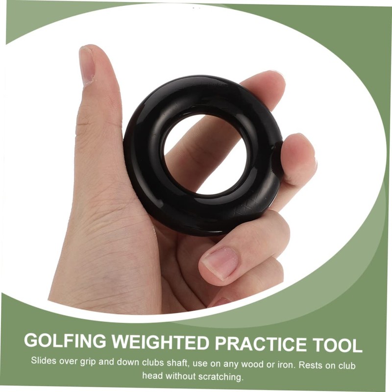 CORHAD 2pcs Golf Weighted Practicing Rings for Swing Training Lightweight