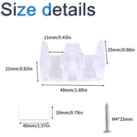 INCREWAY 4PCS Framed Sliding Silicone Shower Door Opaque Bumpers Suitable for All Kinds of Shower Glass Moving Doors, Clear Shower Doors