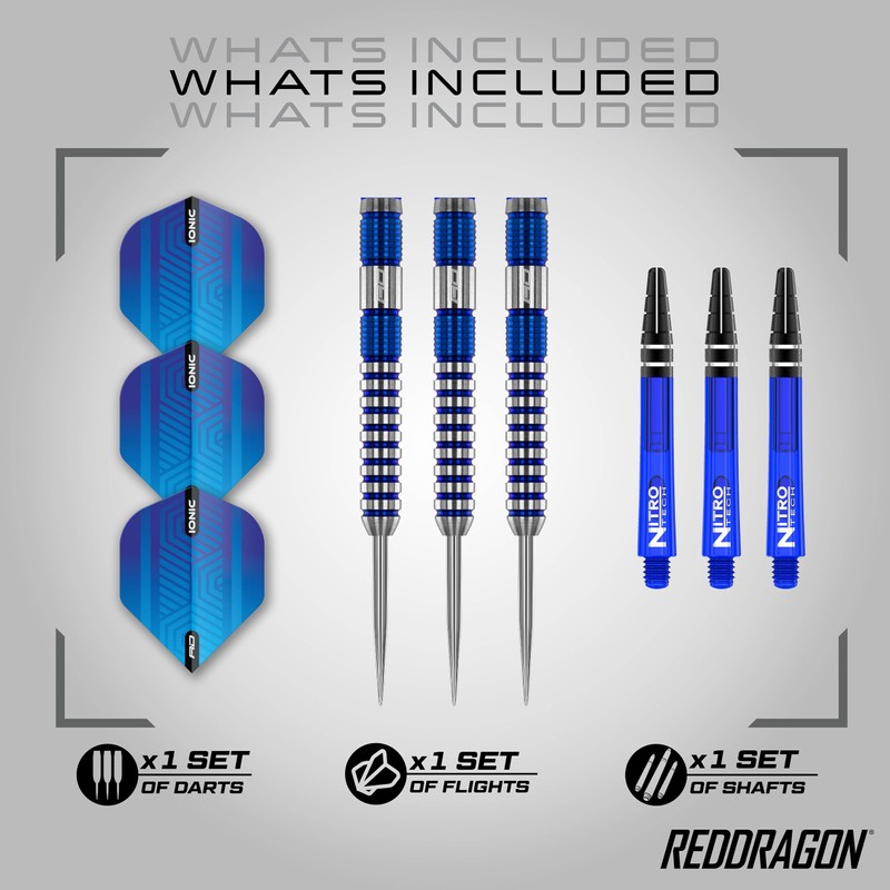 RED DRAGON Polaris: 22 gram Tungsten Professional Darts Set with