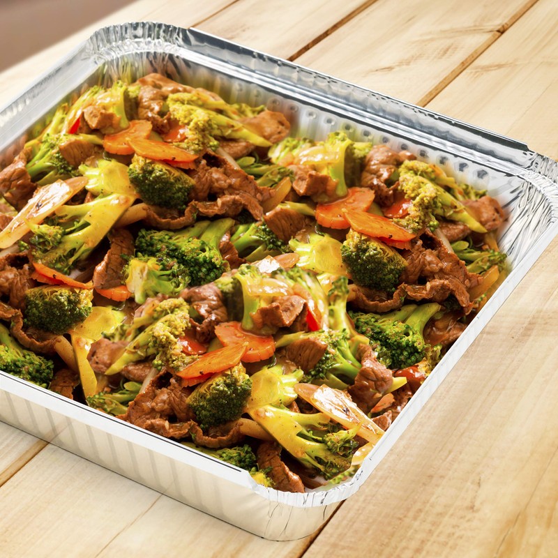MATANA 25 Large Aluminium Trays with Lid, Aluminium Baking Mould,