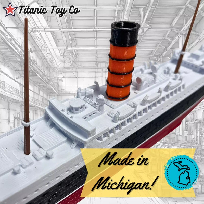 RMS Carpathia Model Ship 1 Ft Long By TitanicToyCo -