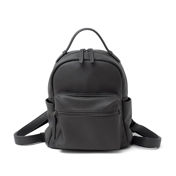 VITAFELICE Inb-10030p Women's Mini Backpack with 9 Pockets, gray