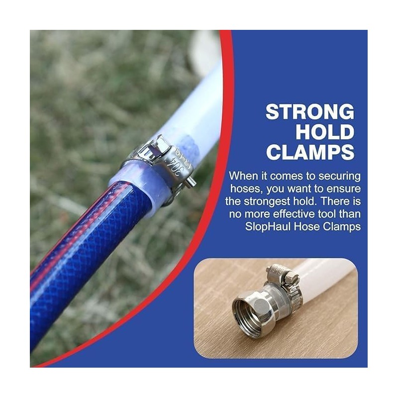 60-Piece All-inclusive Hose Clamp Combo Kit, Adjustable 1/4" - 1-1/2"