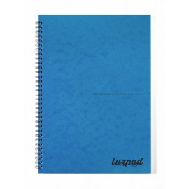 Luxpad 120 Page A4 FSC Wirebound Notebook with Durable Pressboard Covers [Single, Assorted Color]
