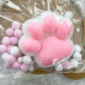 【2025 New】Big Cat Paw Squishy Toy, Clear Cat Paw Squeeze Toys, 5.5in Squishy Stress Relief Toy,Pinching Squishy, Executive Desk Toys Squishy,Soft High Resilience Squishy Toys.:_Pink Fluffy
