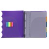Mintra Office Durable PREMIUM Spiral Notebook, ((Purple, 5 Subject, 8.5in