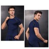 WRAGCFM Men's Compression Athletic Short Sleeve Shirts，Workout Cool Dry Baselayer