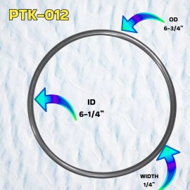 LIBERTY SEALS 47-0438-07-R  Cast Iron Pump Lid O-ring (3PJMCH25) By Pooltek USA 10-PACK + LUBE