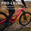 CNCLOL Mountain Bike Rear Shock 120mm/125mm/150mm/165mm/185mm/190mm/200mm,Bicycle Shock Absorber- Hydraulic Rear