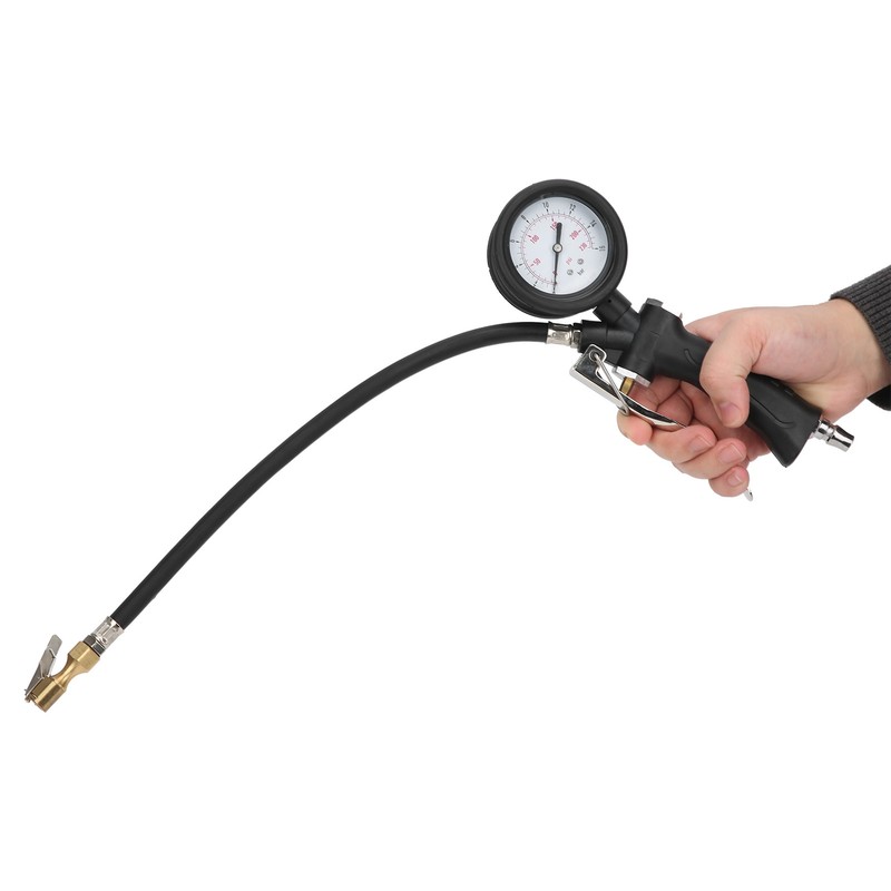 Tire Pressure Inflator Gauge Handheld for Car Motorcycle with Rotatable