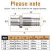 Napredak 5/16 Inch Stainless Steel Hose Barb Bulkhead Fitting for