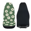 FUIBENG Green Groovy Flower Auto Seat Cover Set 2 Pack,Hippie