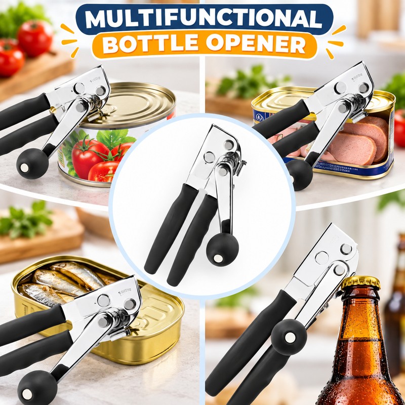 Commercial Manual Can Opener for Kitchen Use – Heavy-Duty Stainless