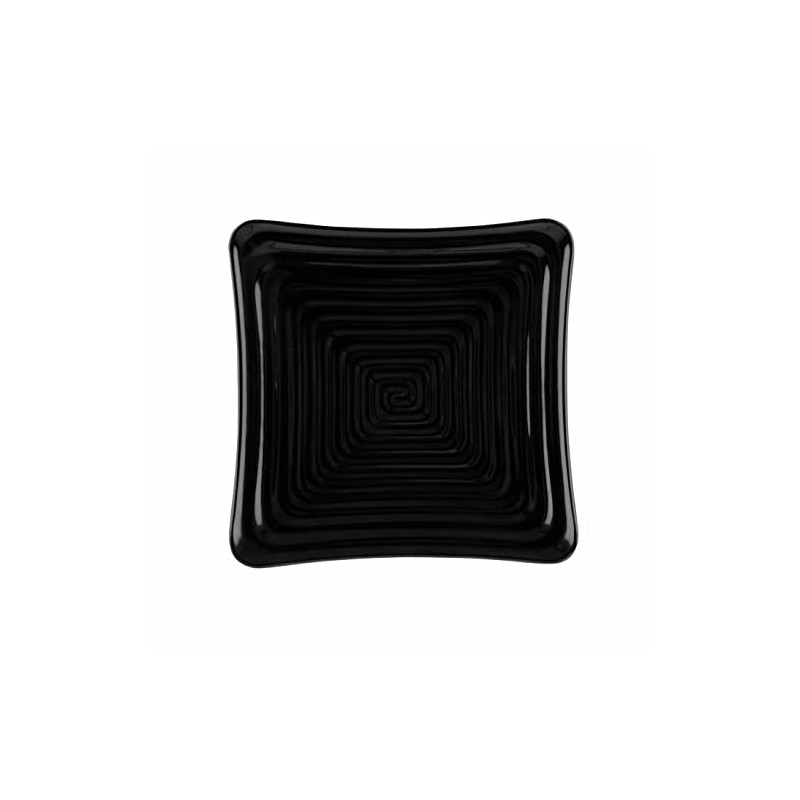 G.E.T. ML-61-BK Black 7.25" Square Plate, Large