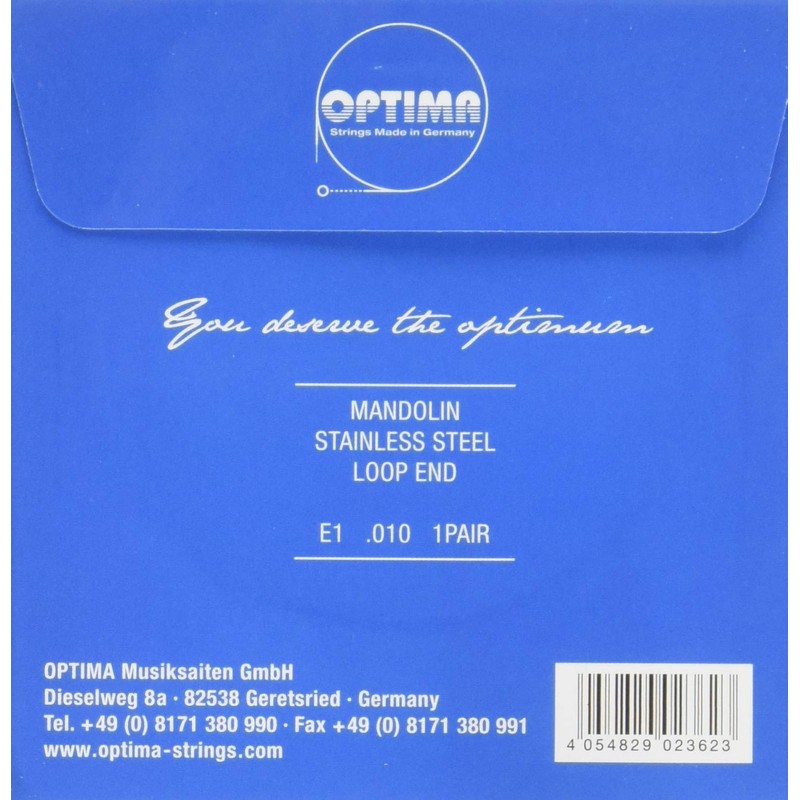 Optima (Typeface) (Optima) Mandolin Strings Blue 1E (2 Pieces) No.