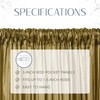 Elrene Home Fashions Athena Faux Crushed-Silk Window Curtain Panel and