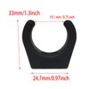 GWYAN 2 Pcs Black Boat Ladder Clips Nylon Ladder Paddle