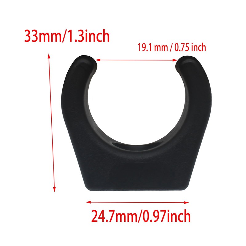 GWYAN 2 Pcs Black Boat Ladder Clips Nylon Ladder Paddle