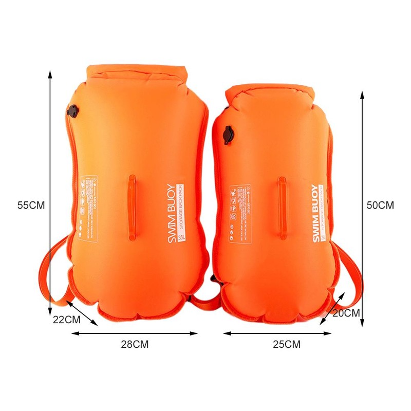 Swimming Buoy Safety Buoy Double Backpack Swimming Training Buoy Water